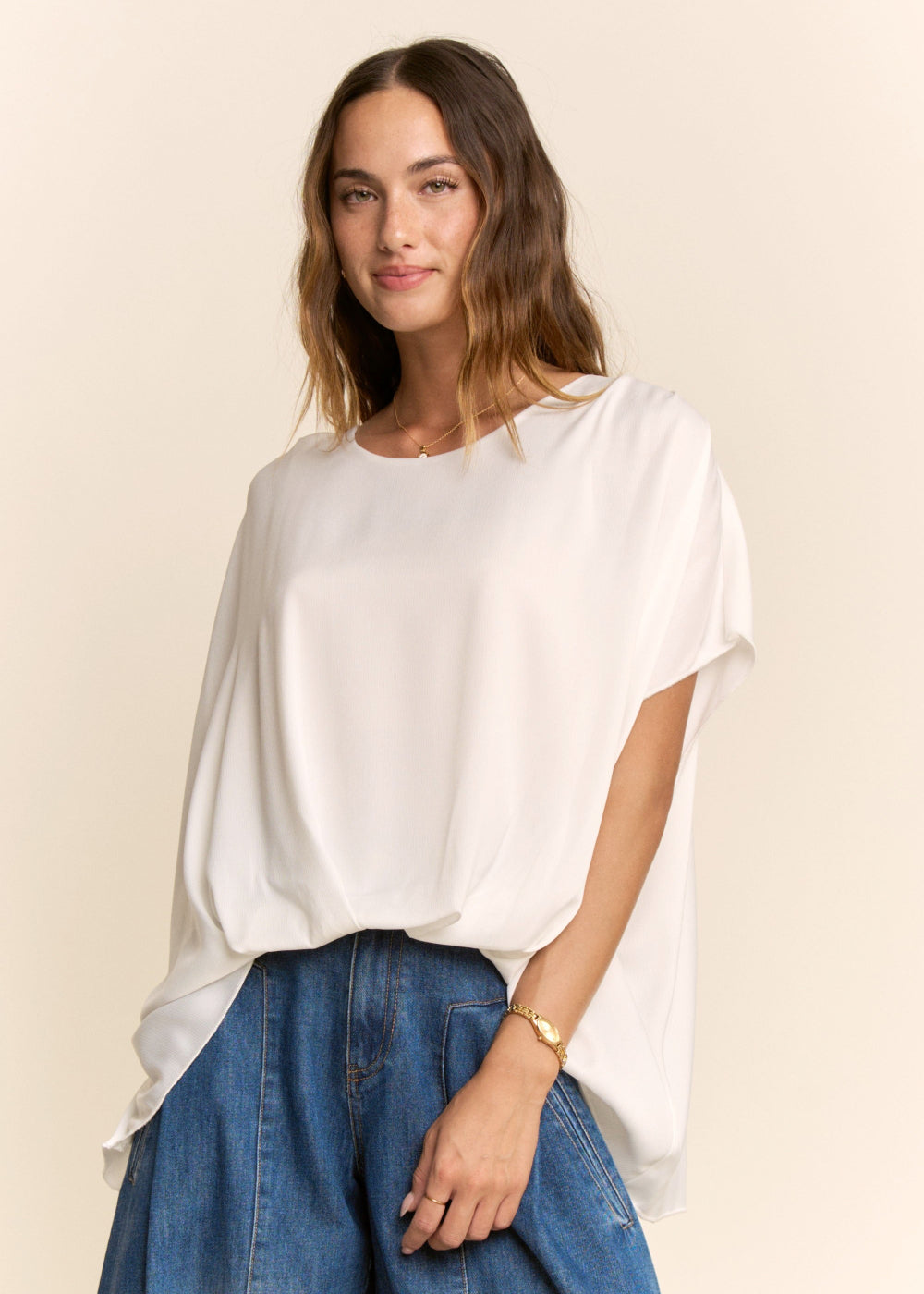 Flowy High-Low Blouse