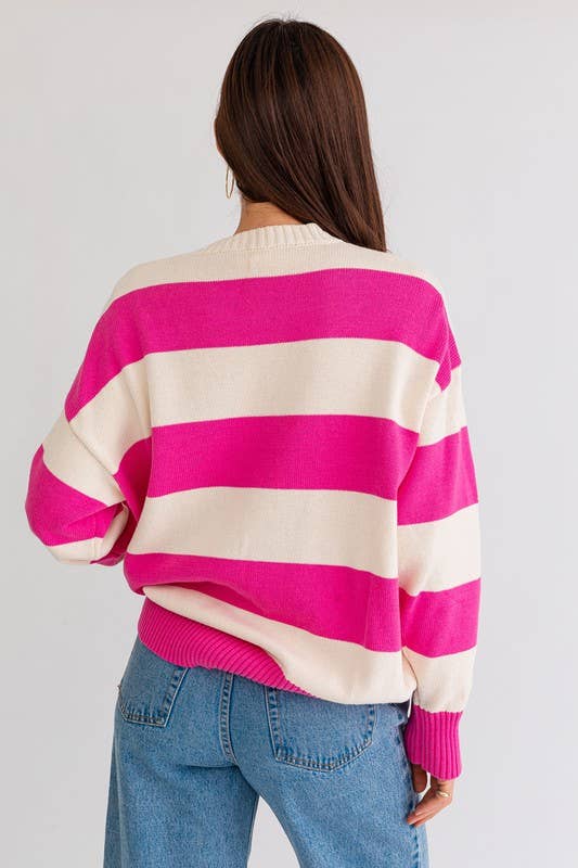 Wide Striped Sweater