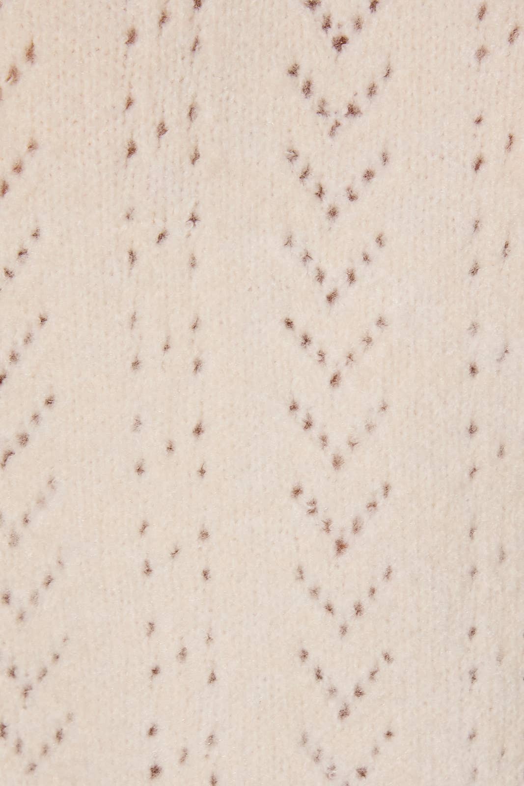 Pointelle Crew Neck Knit Sweater