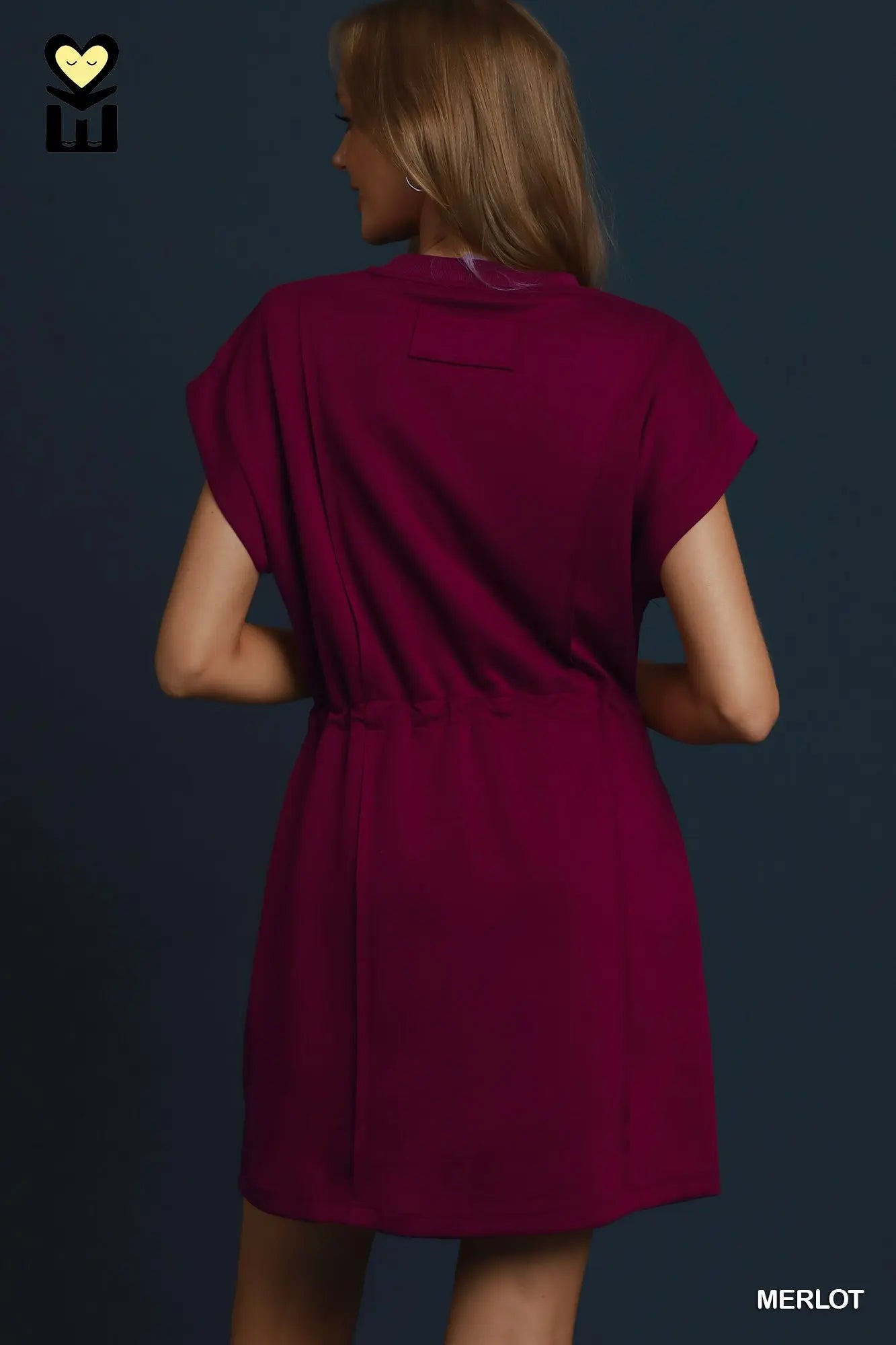 Luxeknit Drawstring Waist Mini Dress