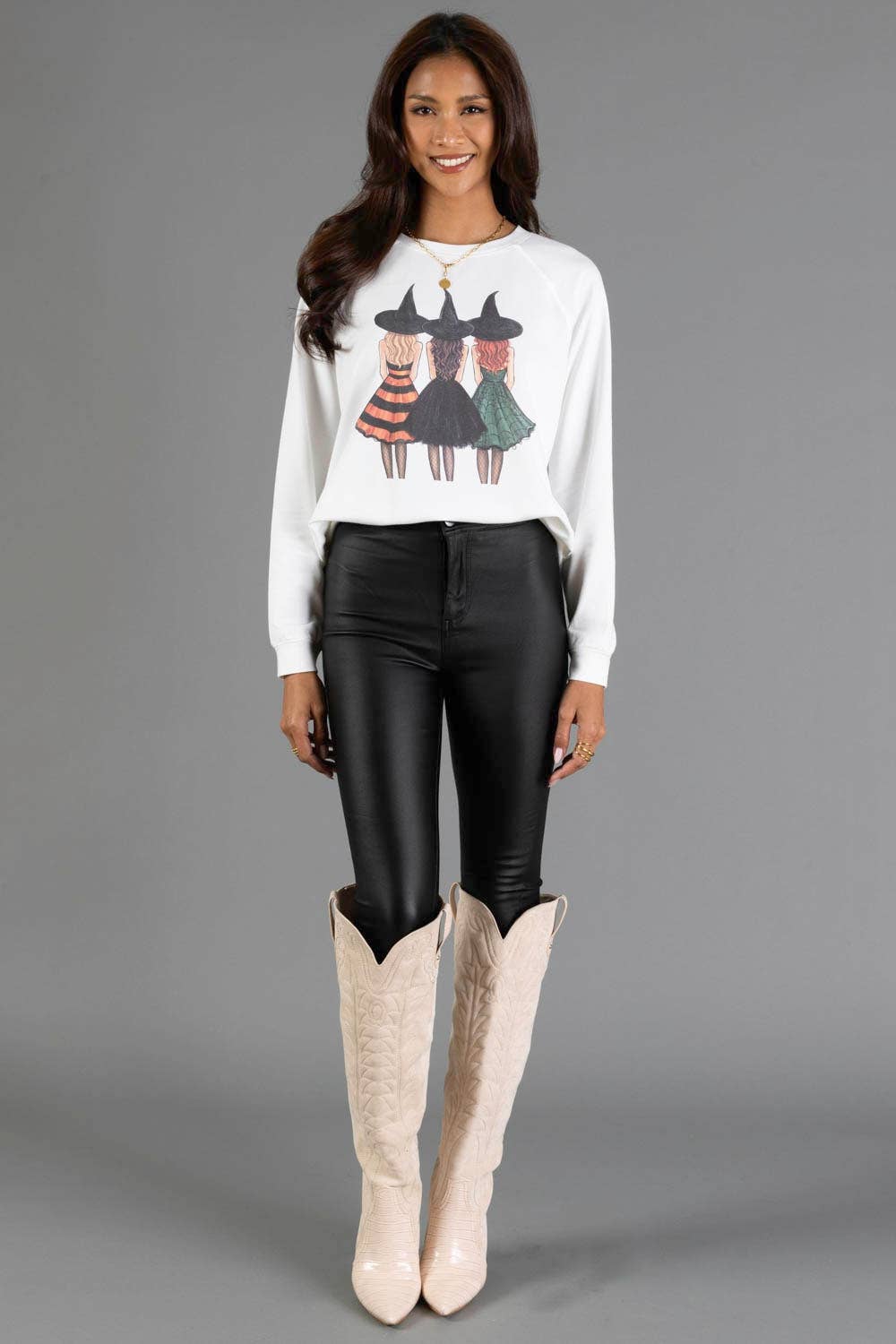 Witchy Girls Graphic Sweatshirt