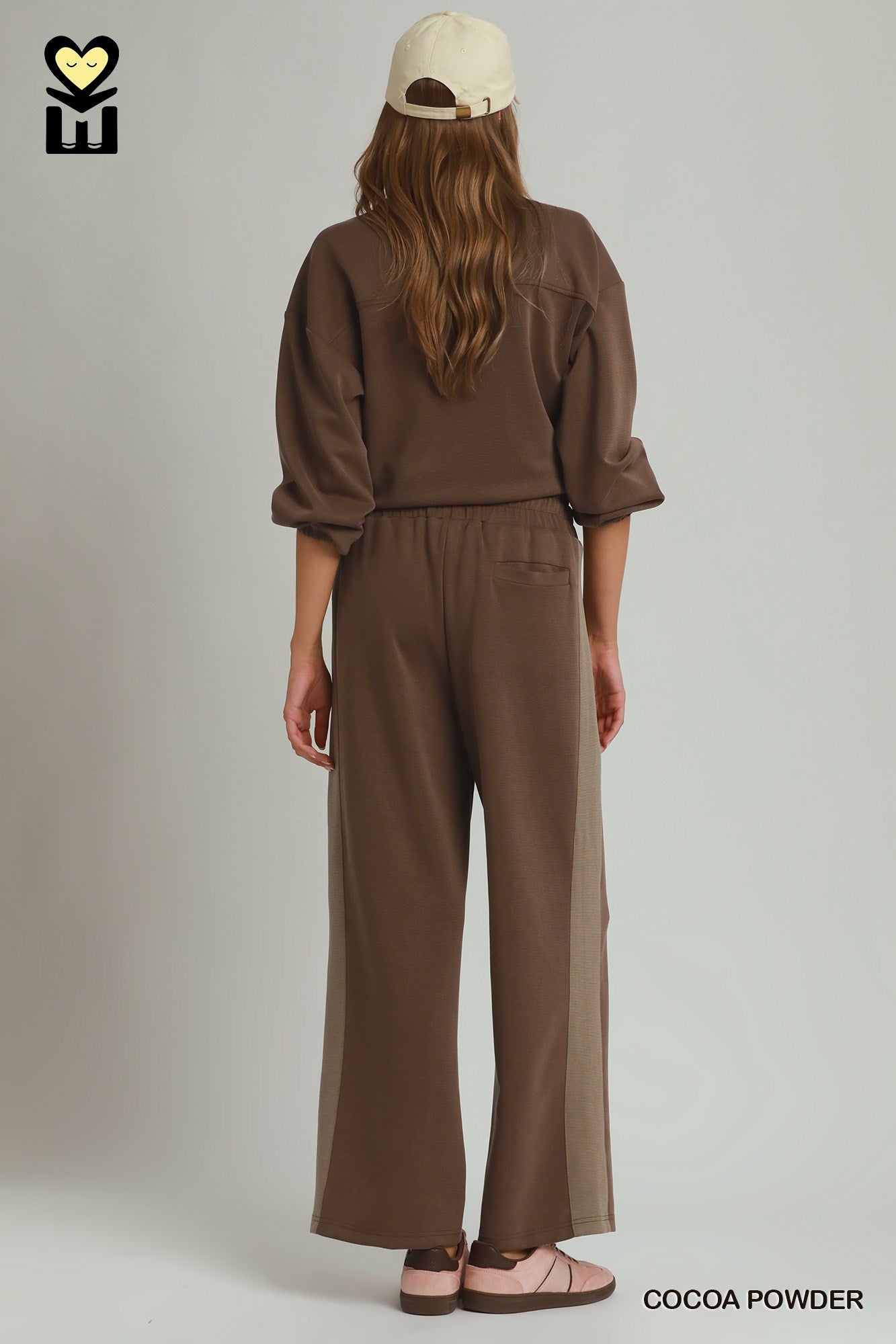 Color Block CloudKnit Wide Leg Pants
