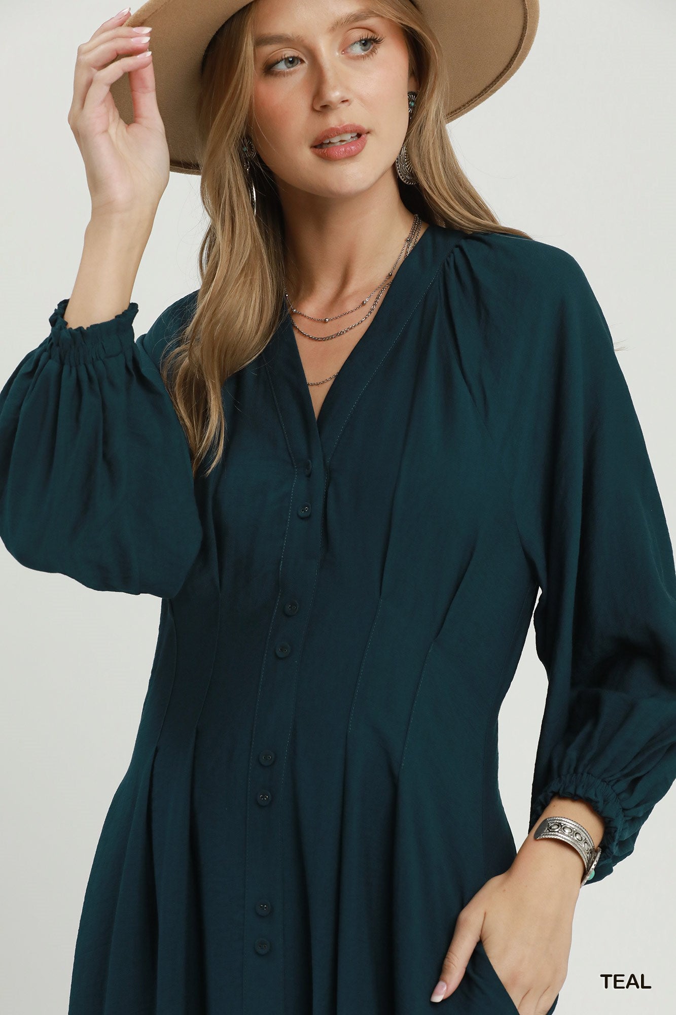 Corduroy Contrast Stitch Mini Dress