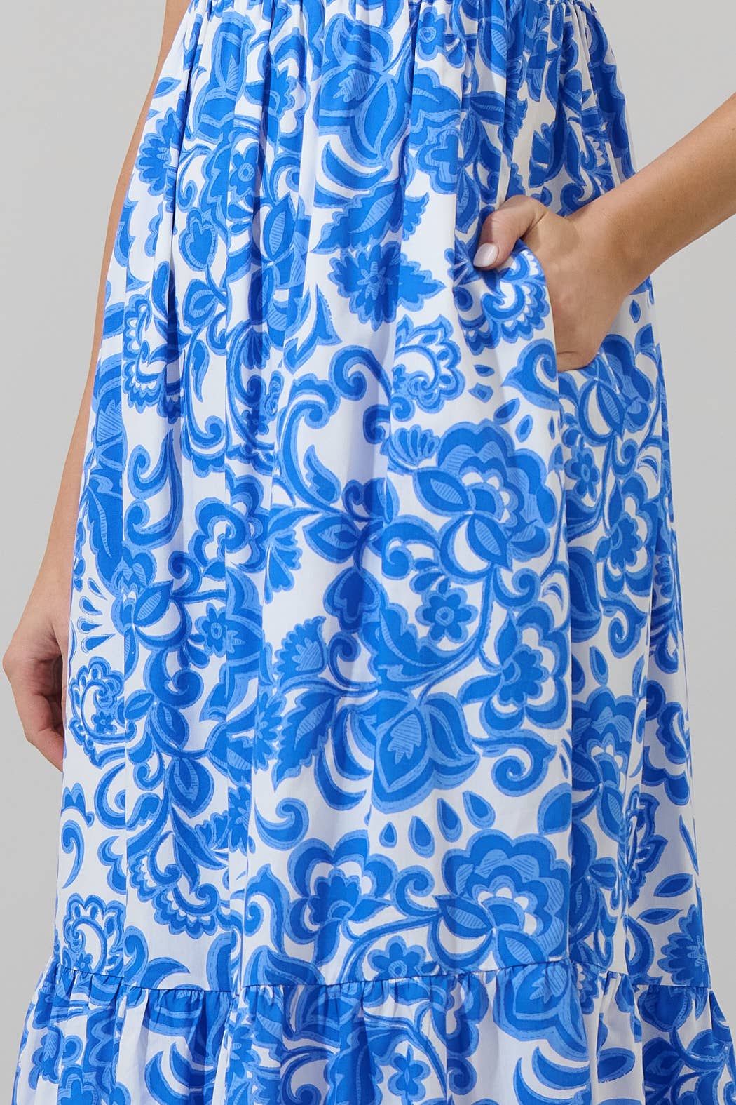 Floral Cabana Flowy Maxi Dress