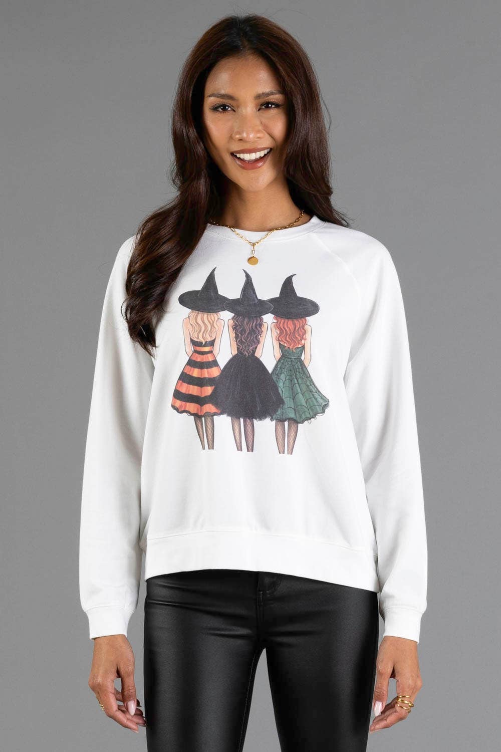 Witchy Girls Graphic Sweatshirt