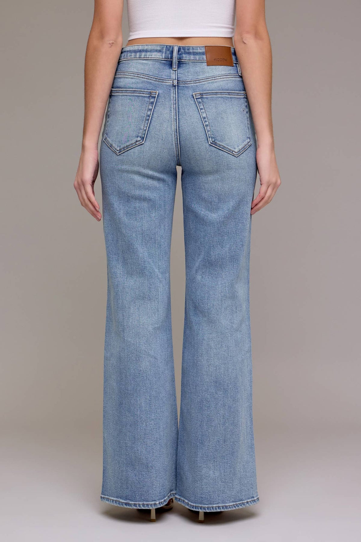 High Rise Wide Leg Comfort Flare Jeans