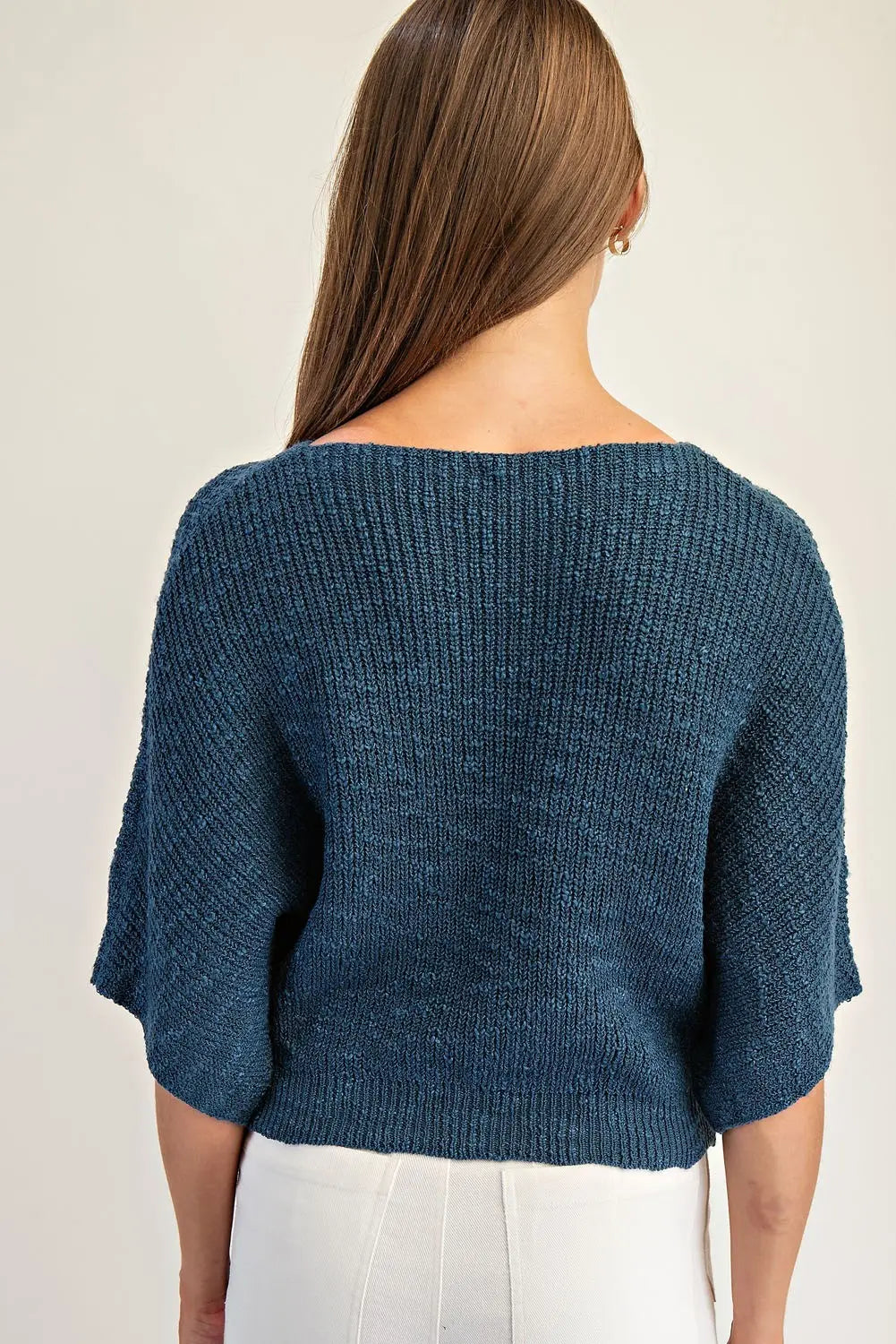 Dolman Sleeve Knit Sweater