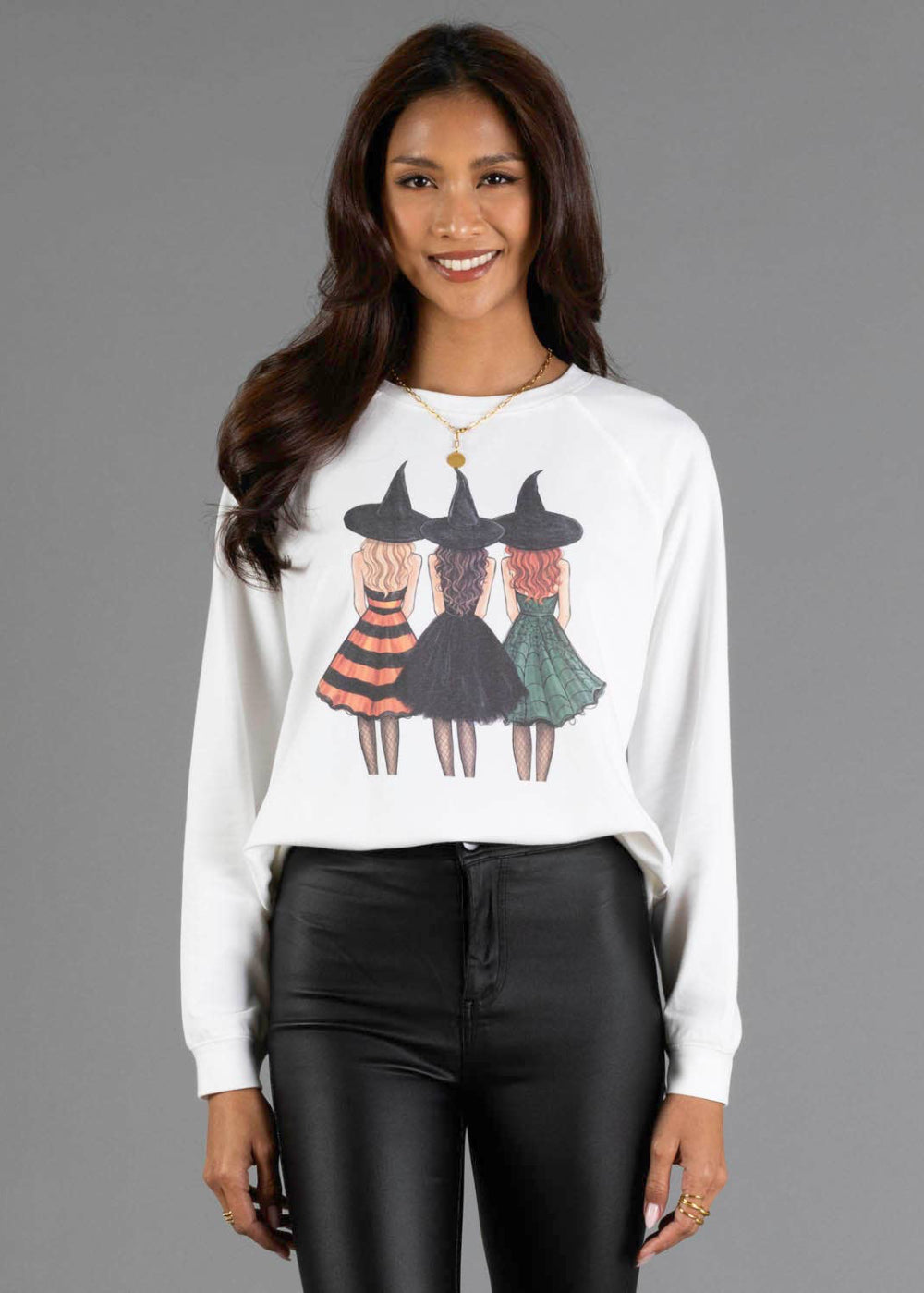 Witchy Girls Graphic Sweatshirt