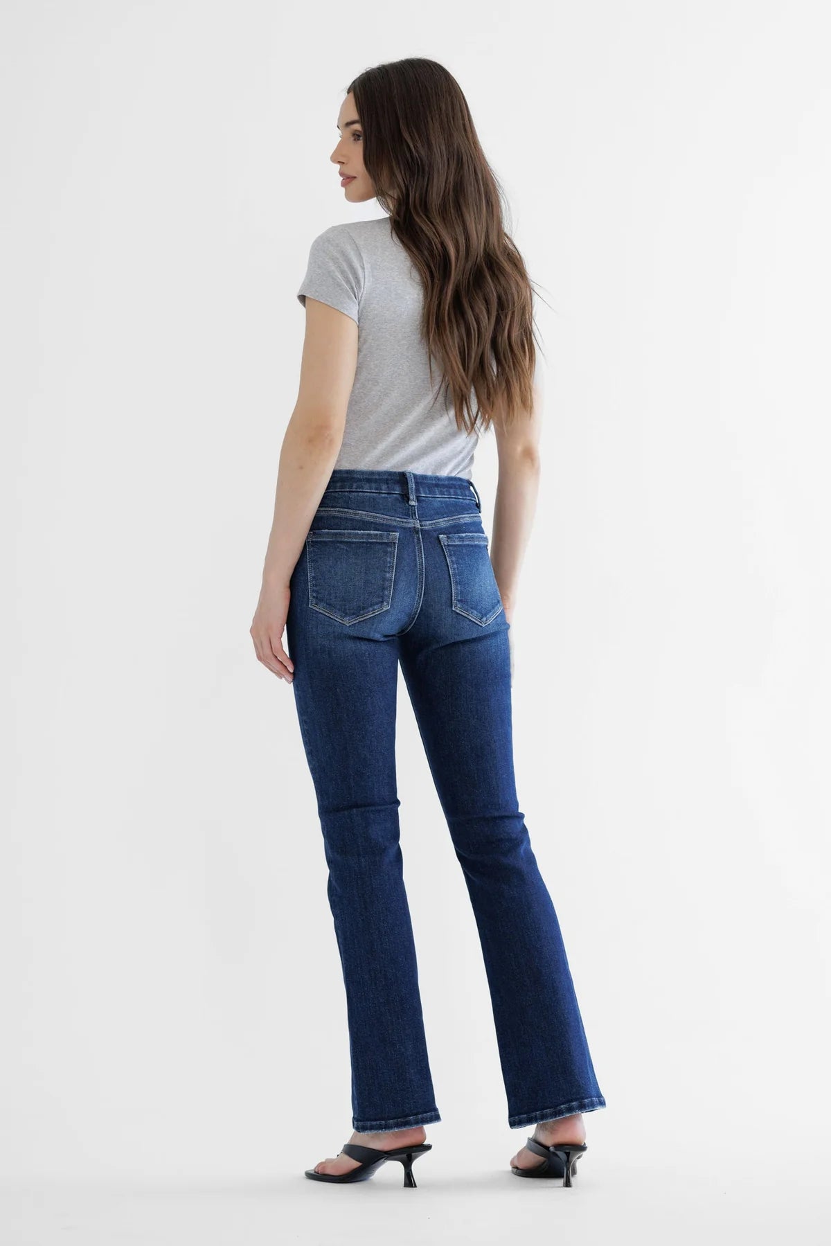 MIca Mid Rise Bootcut Jeans 32"