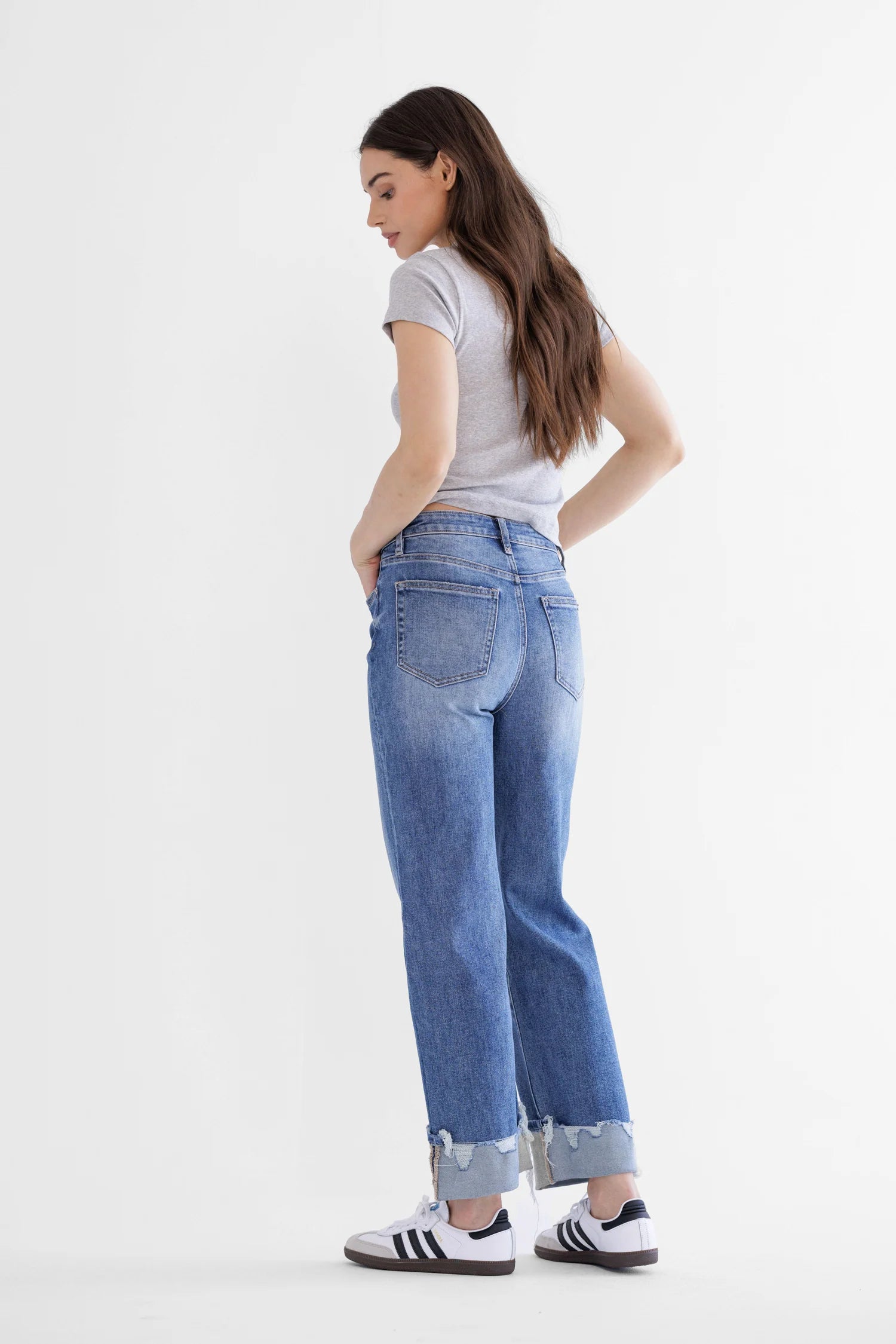 Mica Super-High Rise Relaxed Straight Jean