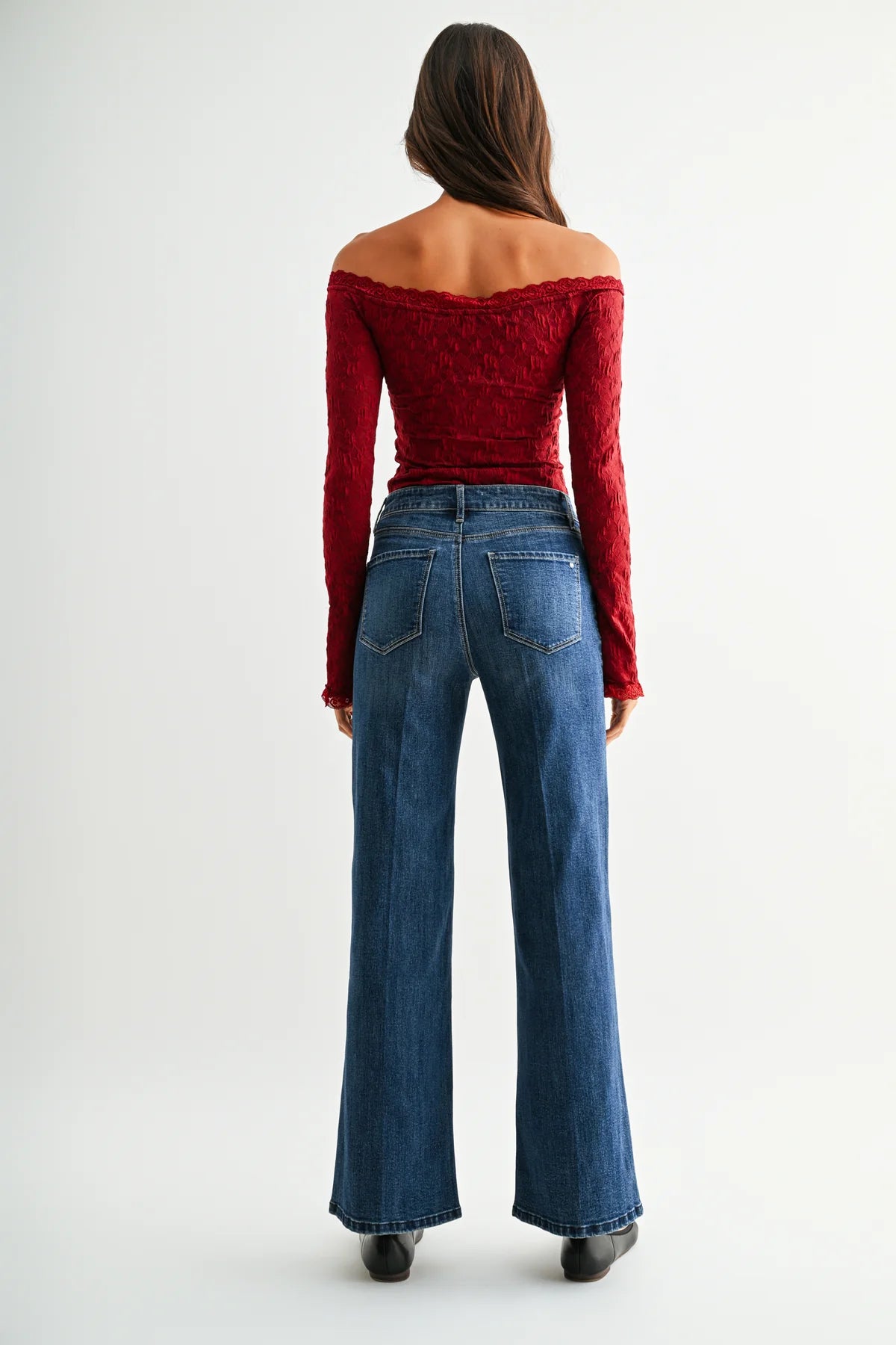 Mica High Rise Wide Leg Jeans 30"