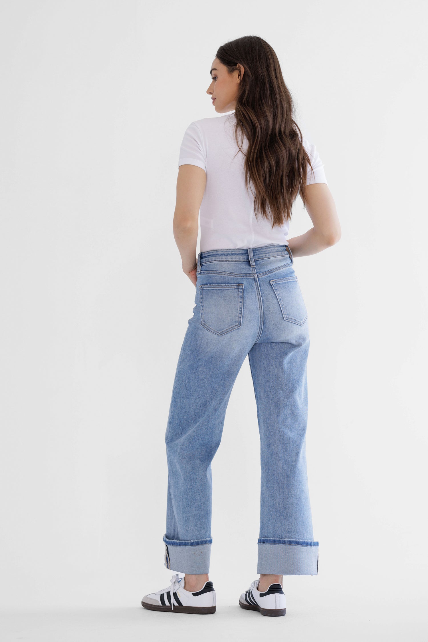 Super High Wide Leg Tummy Control Jeans