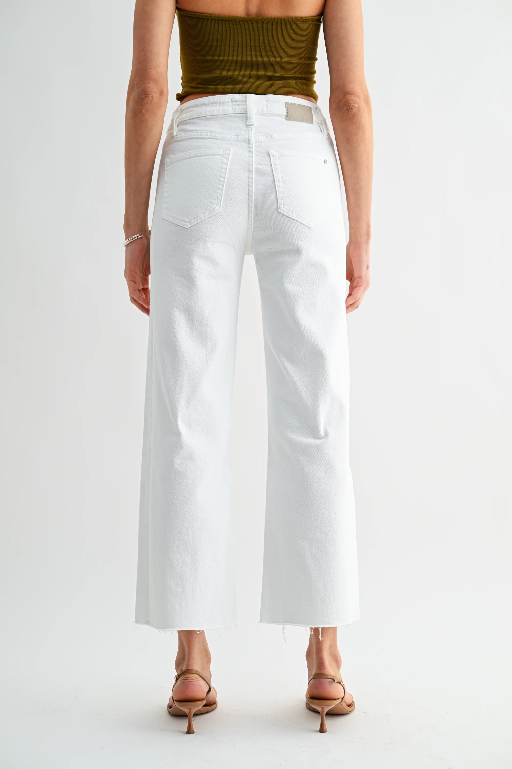 Mica White Ankle Pant