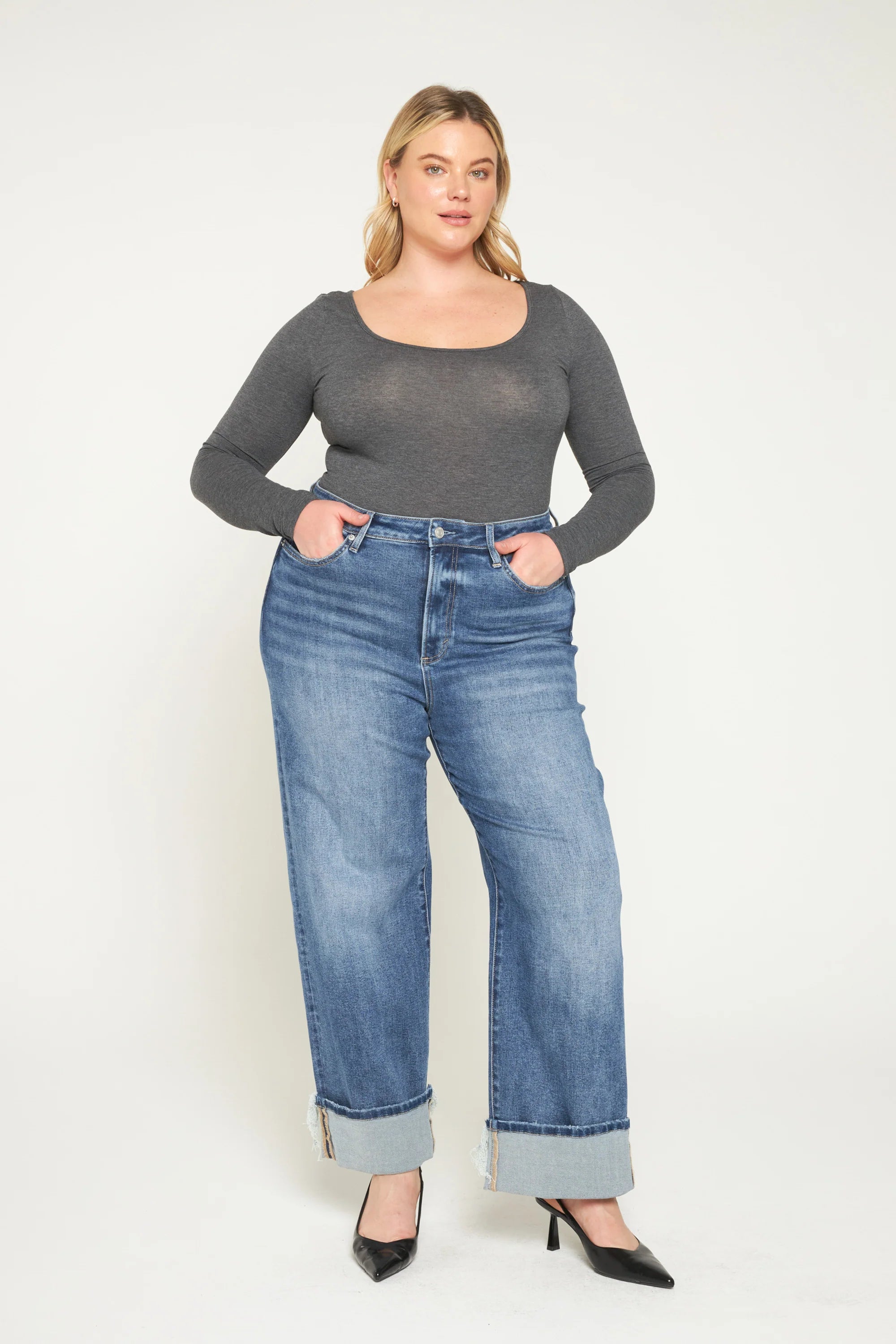 Mica Super-High Rise Relaxed Straight Jean