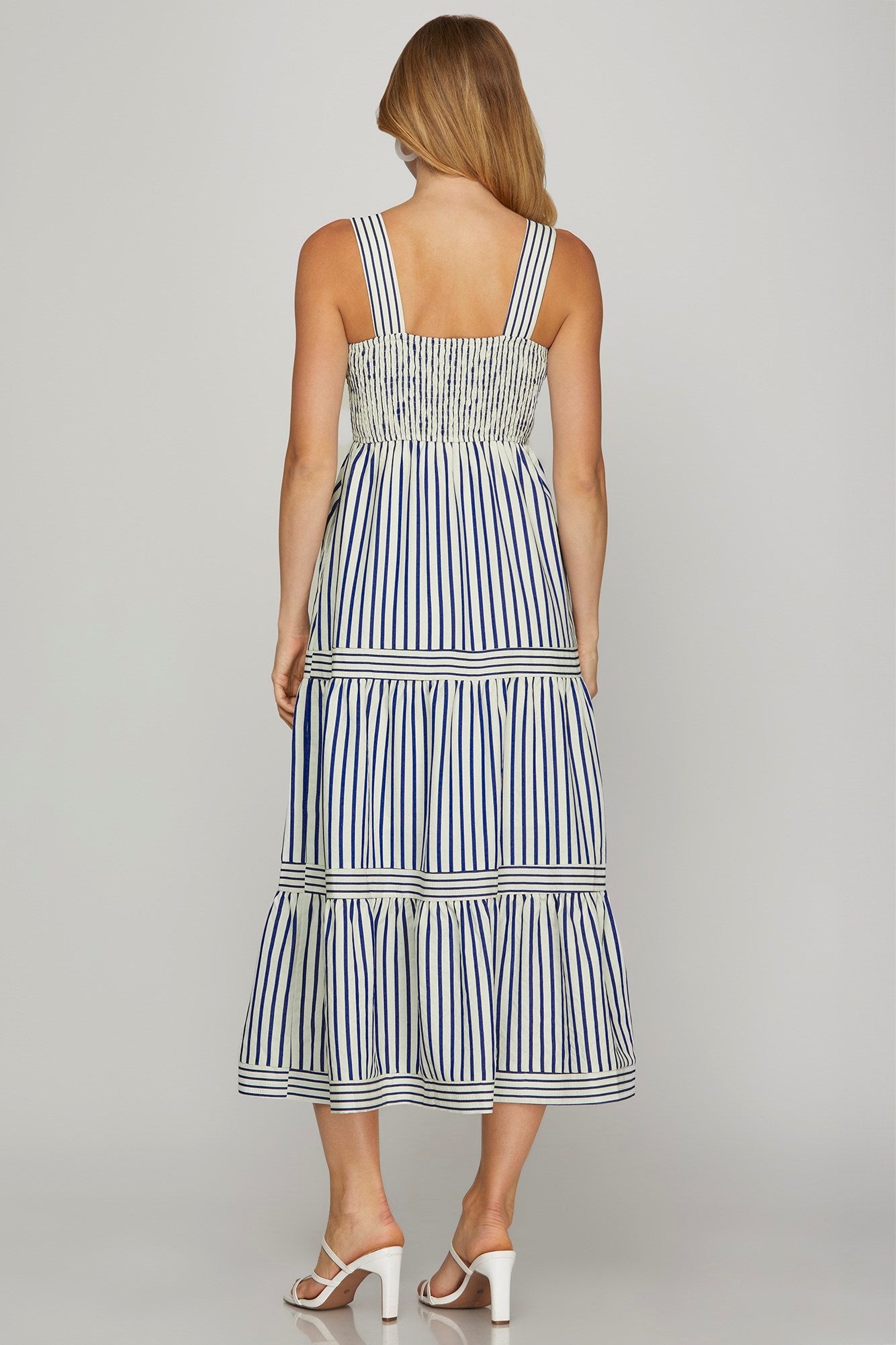 Striped Midi-Dress