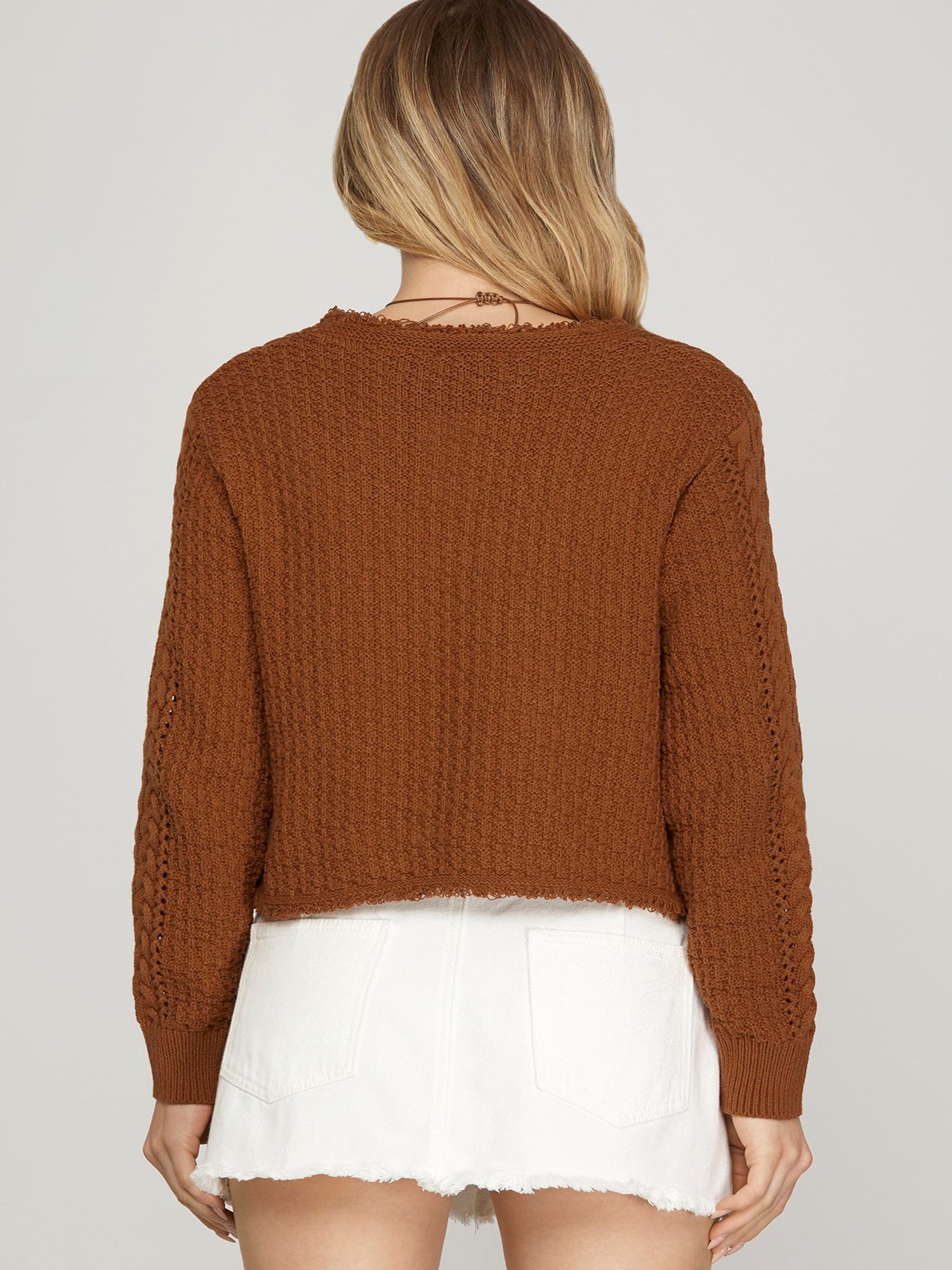 Long Sleeve Tie Cardi