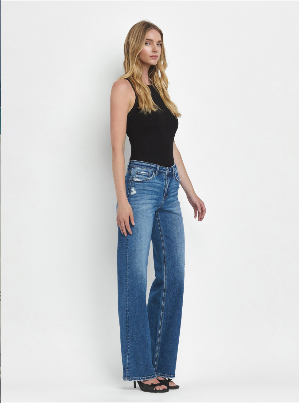 Vervet Mid Rise Wide Leg Jeans