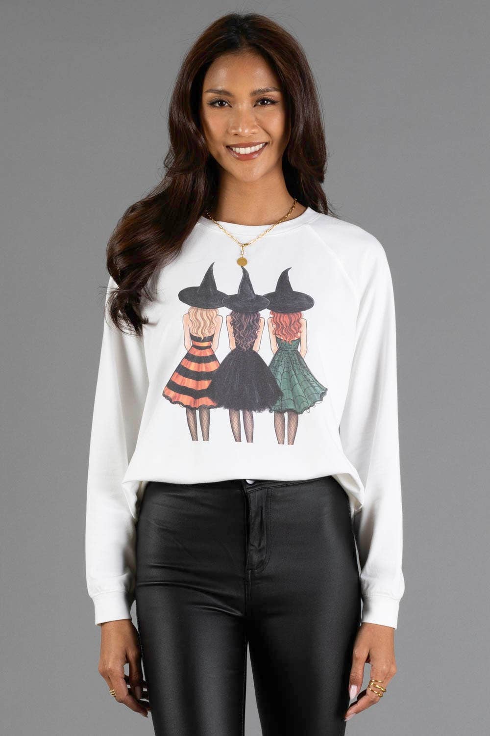 Witchy Girls Graphic Sweatshirt