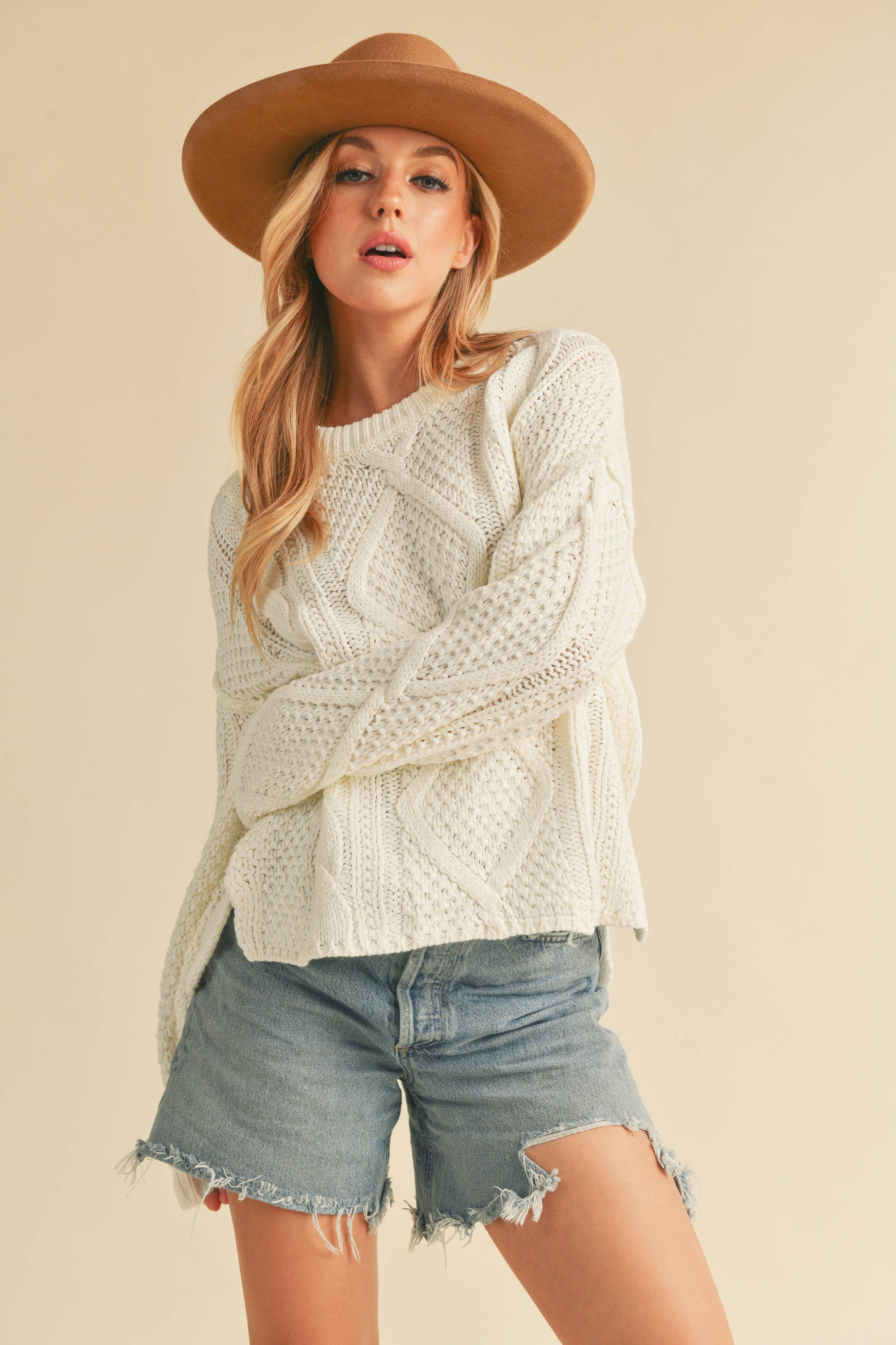 Classic Cable Knit Sweater