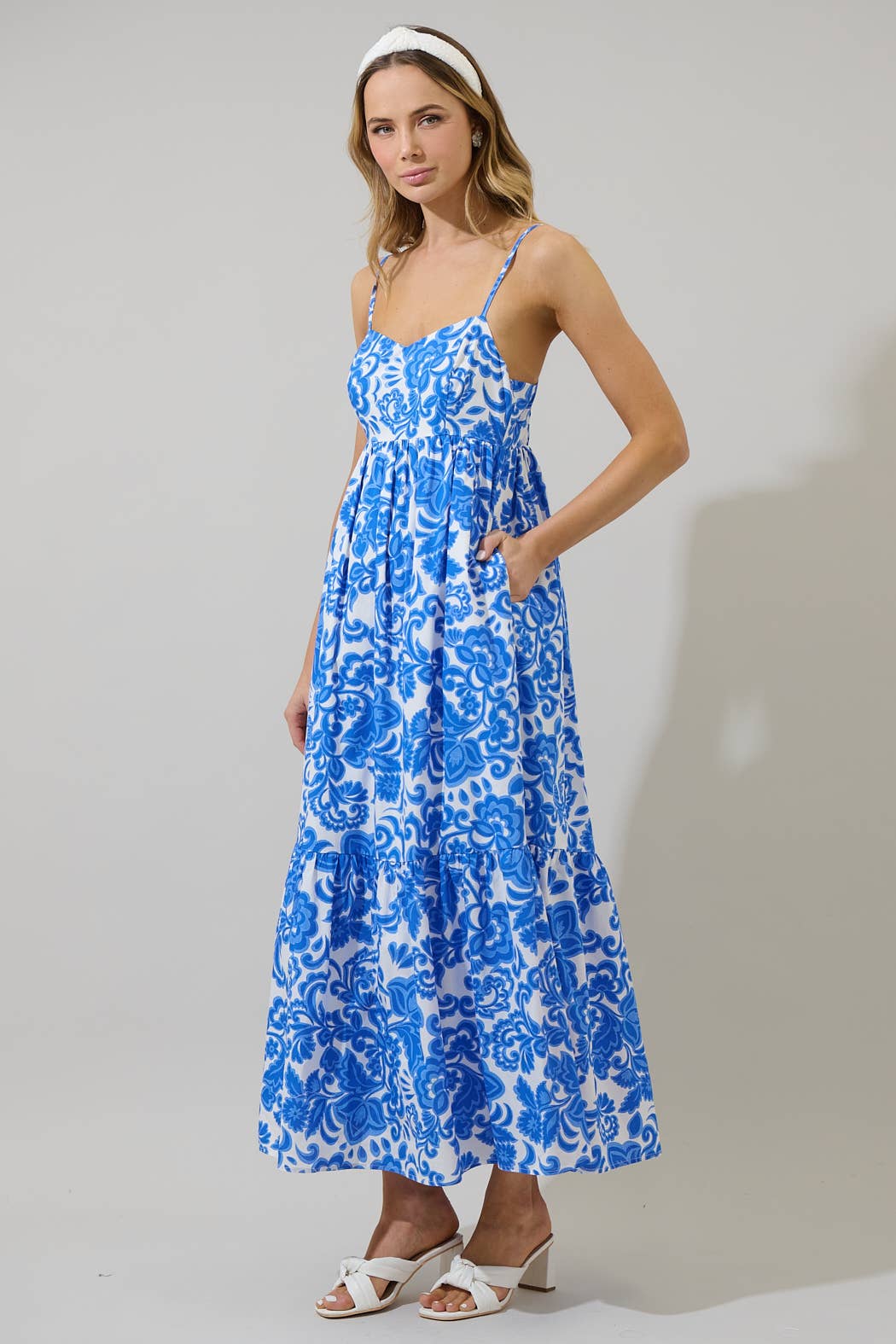 Floral Cabana Flowy Maxi Dress