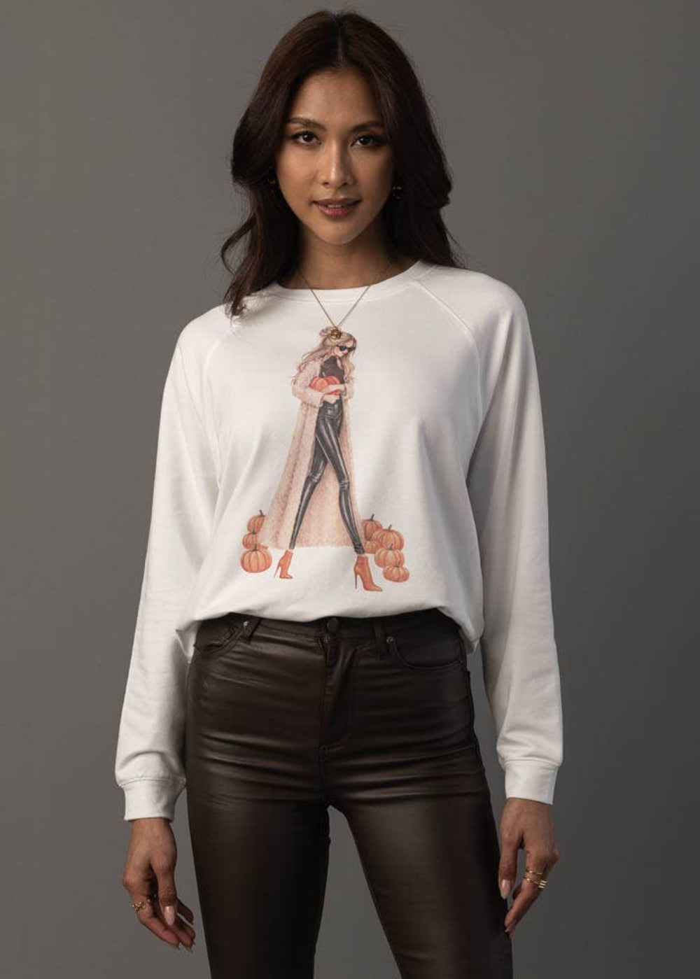 Fall Fashion Graphic Sweatshirt