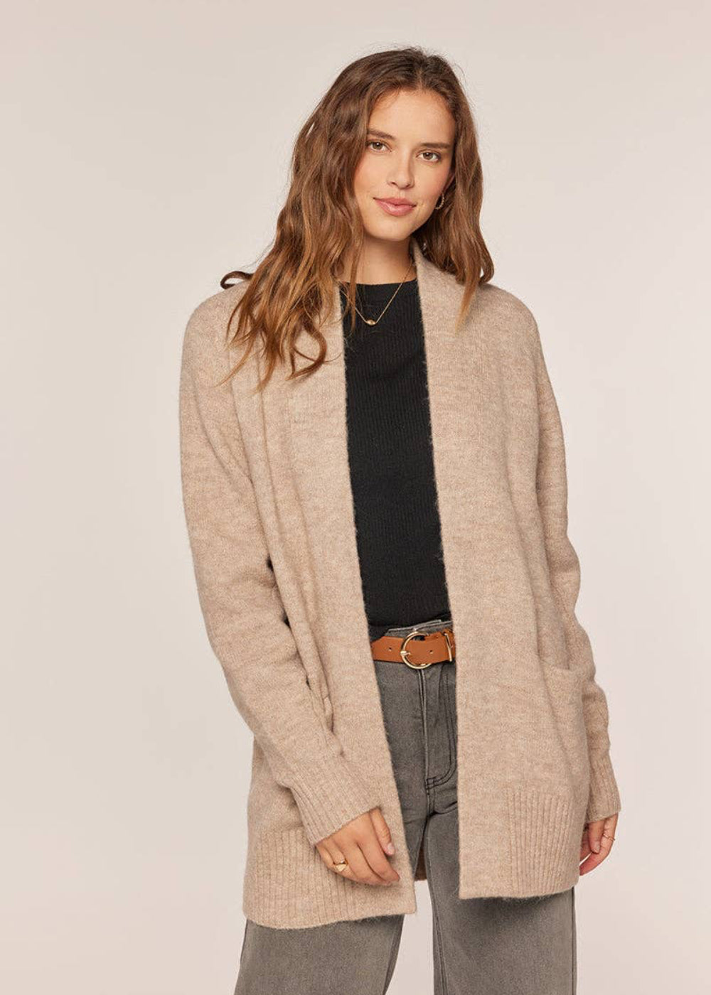 Cozy Open Front Pocket Cardigan