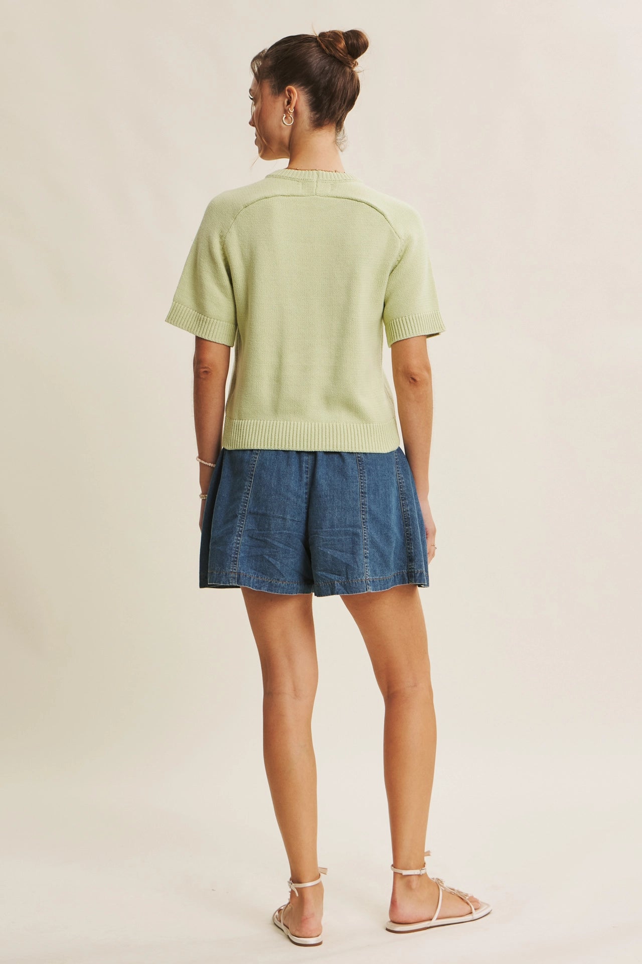 Short Sleeve Essential Sweater