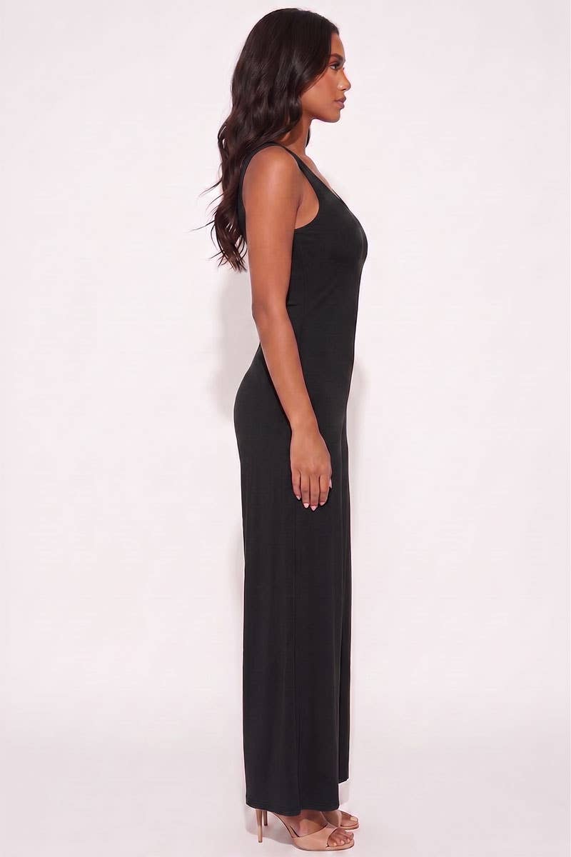 Sleeveless Tank Wide Leg Jumpsuit