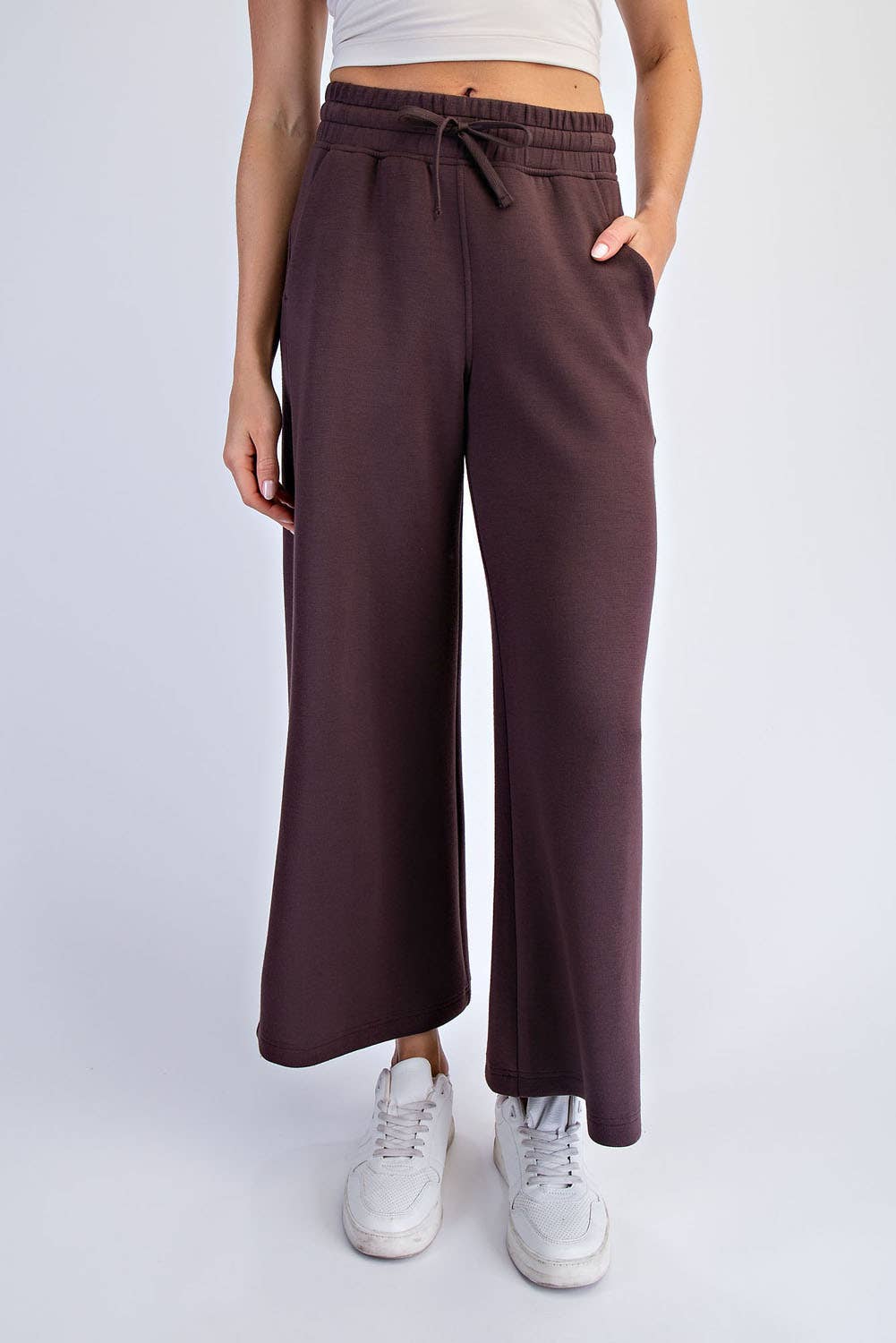 Modal Cropped Wide Pant