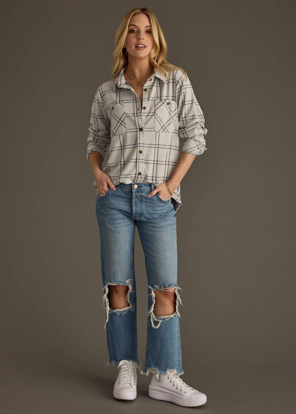 Plaid Button Up