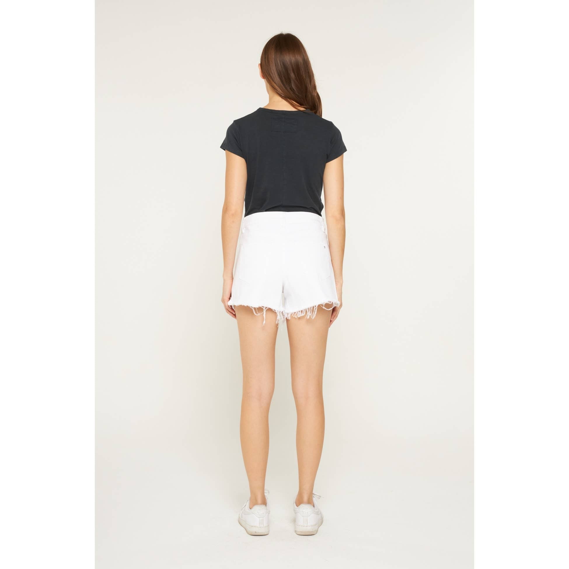 MICA SUPER HIGH VINTAGE SHORTS WITH RAW HEM
