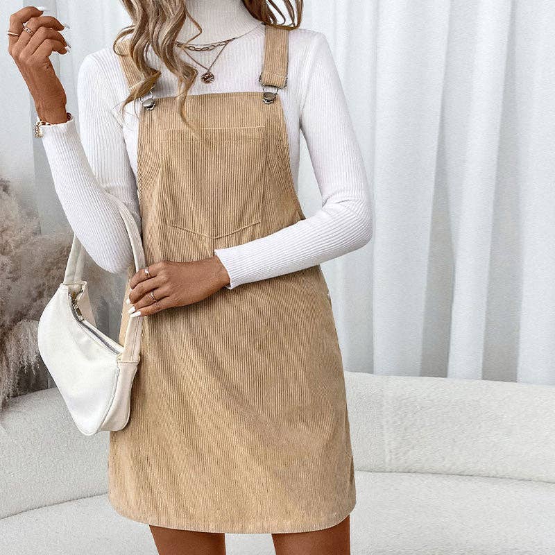Corduroy Overall Dress