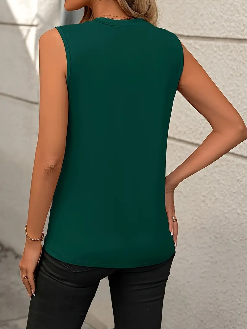 Sleeveless Detailed Knit Tank Top