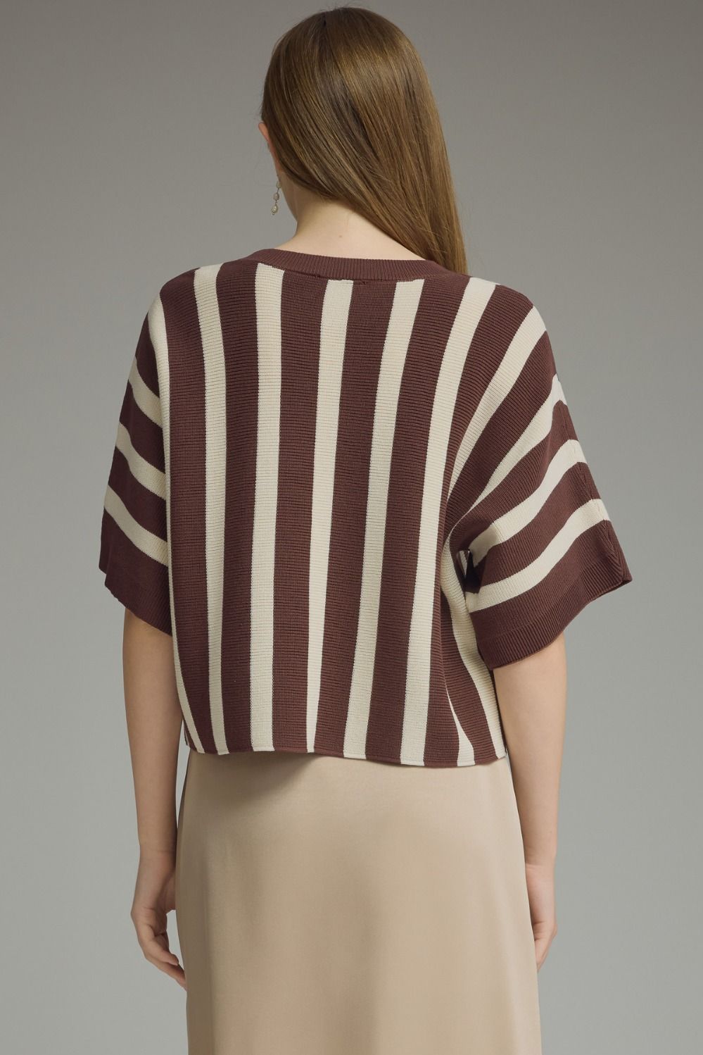Striped Oversized Knit Sweater