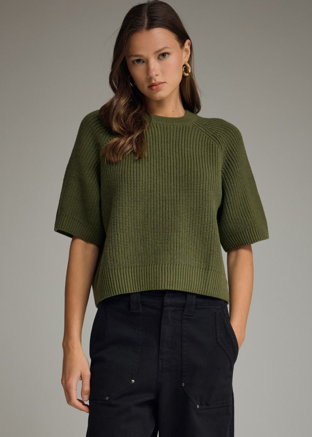 Chunky Knit Raglan Sweater