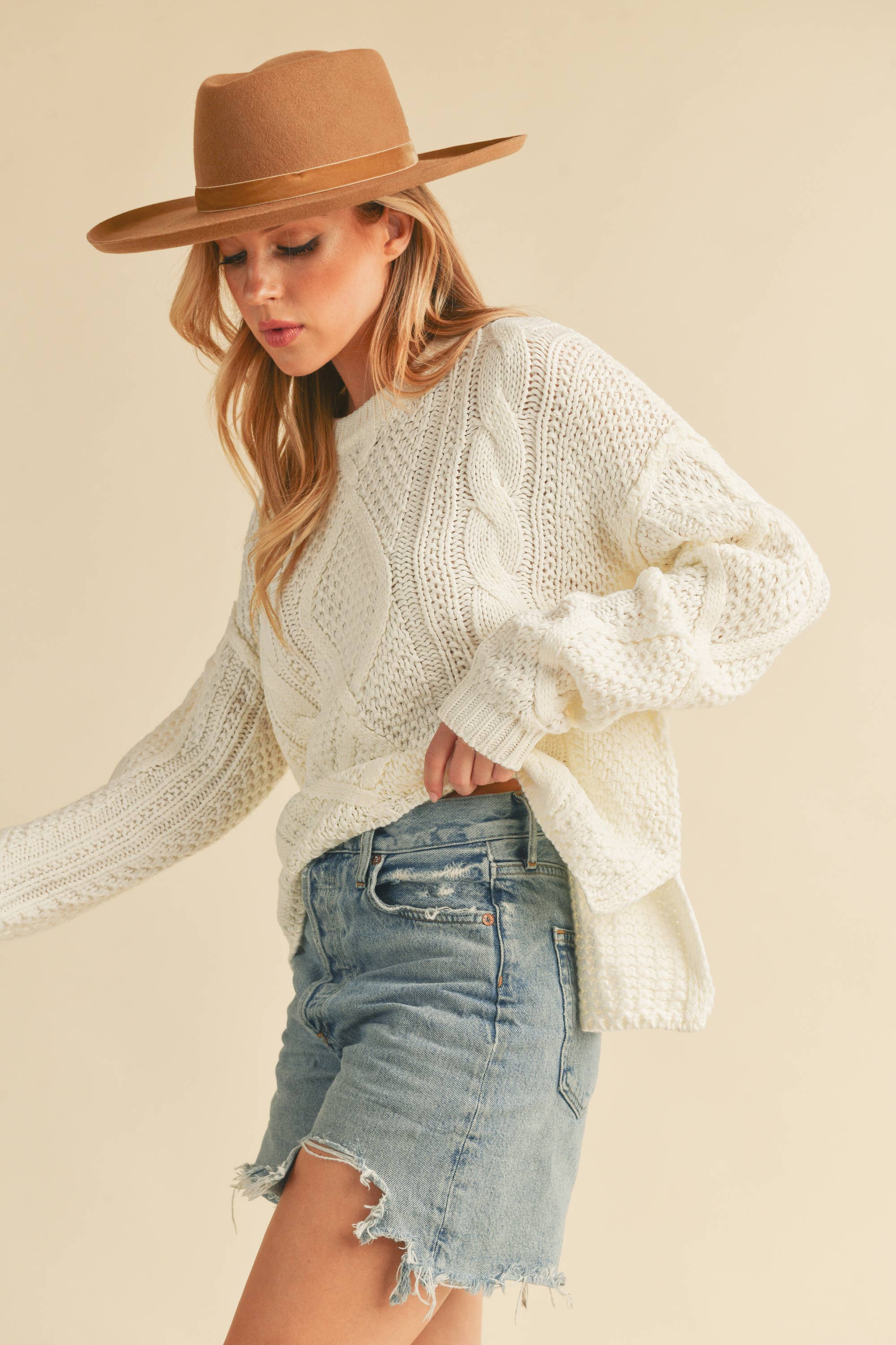 Classic Cable Knit Sweater